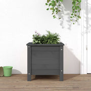 Fioriera da Giardino Grigia 40x40x39 cm Legno Massello di Pino 825249