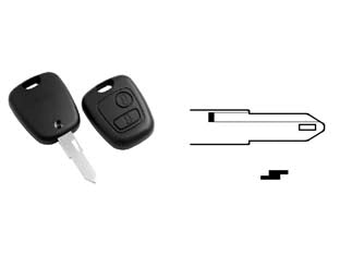COVER CHIAVI PER AUTO PEUGEOT NE73RS2  NE73RS2  2 bottoni    SILCA