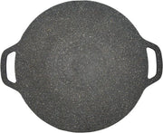 Griglia a BBQ 6 Strati di Rivestimento Non Aderente - Maniglie a Due Mani - Cottura Induttiva a Gas (30cm)