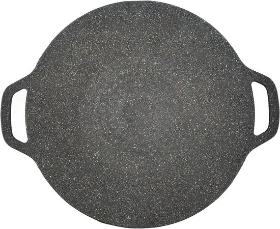 Griglia a BBQ 6 Strati di Rivestimento Non Aderente - Maniglie a Due Mani - Cottura Induttiva a Gas (30cm)