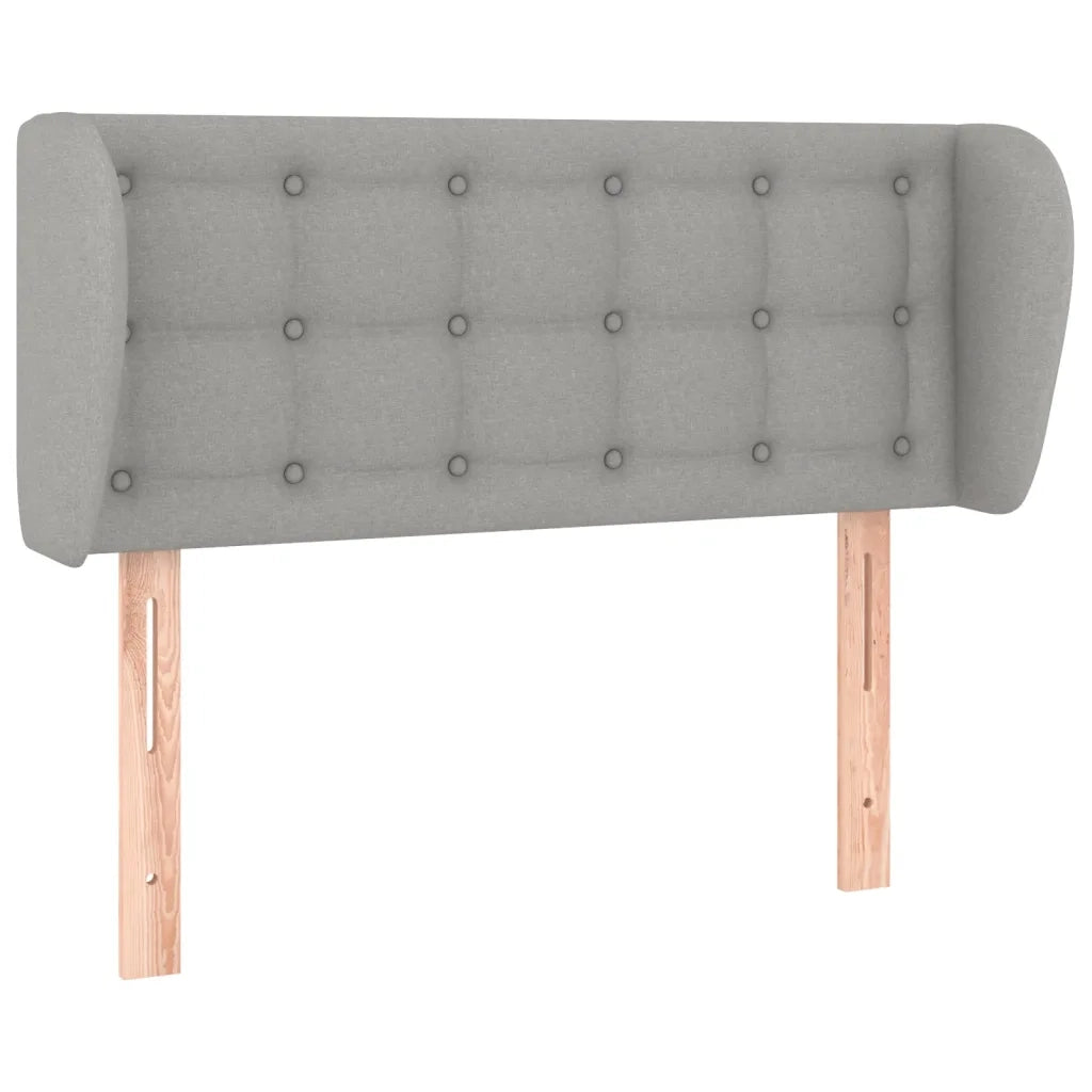 Testiera ad Orecchio Grigio Chiaro 83x23x78/88 cm in Tessuto 3117552