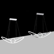 Trade Shop - Lampadario Led Moderno Forma Fiocco 38 Watt Tecnologia Cct 3 Temperature Di Luce A07-3c -
