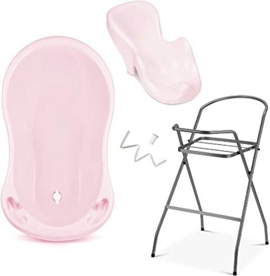 Bagnetto per bambini con piedistallo - 79 x 54 x 90 cm - 4 - Set - Rosa
