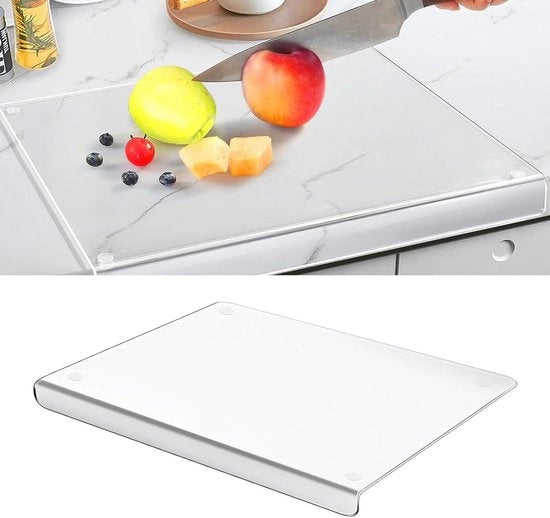 Pannello di taglio trasparente in acrilato 43 x 33 cm - ideale per tagliare verdure e frutta
