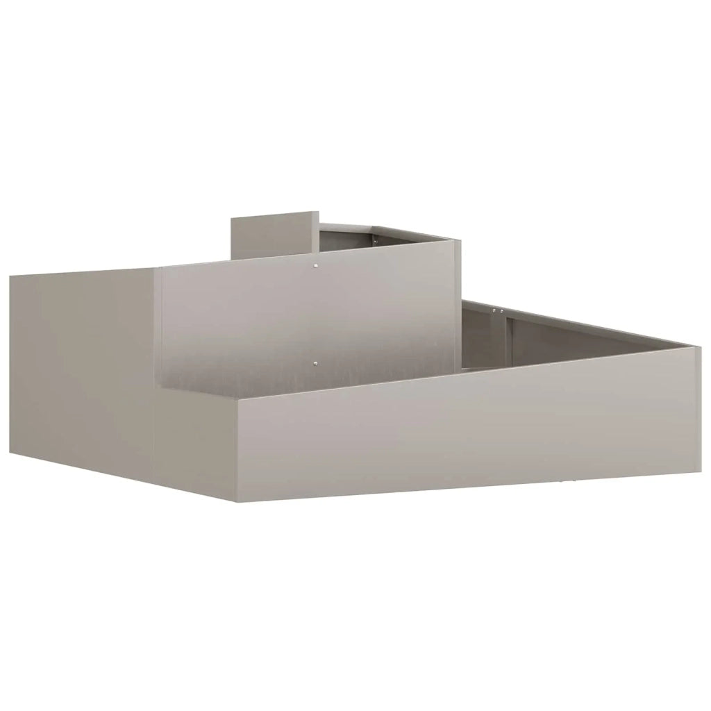 Vaso da giardino Marrone 100 x 100 x 50 cm
