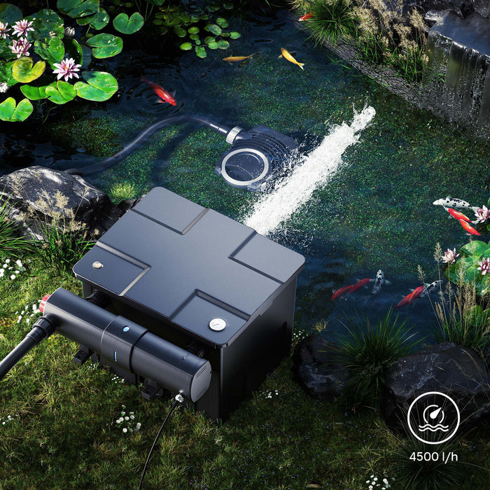 CUV-224 Chiarificatore acqua per laghetti Filtro luminoso 24W