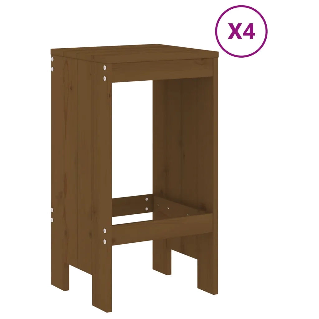 Set Bar da Giardino 5 pz ambra in Legno Massello di Pino 3157748