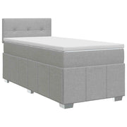 Letto box spring con materasso Grigio Chiaro 90 x 190 cm 3451101