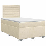 Letto box spring con materasso Crema 120 x 200 cm Tessuto 3453379