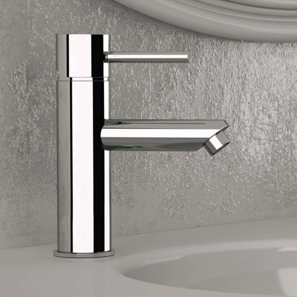 Rubinetto lavabo serie suvi, minimalista e raffinata. made in italy