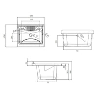 Lavatoio eco 60x45 brand negrari