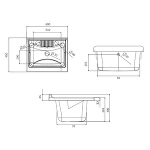 Lavatoio eco 60x45 brand negrari