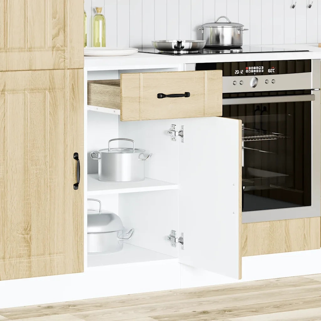 vidaXL Base da Cucina Lucca Rovere Sonoma in Legno Multistrato