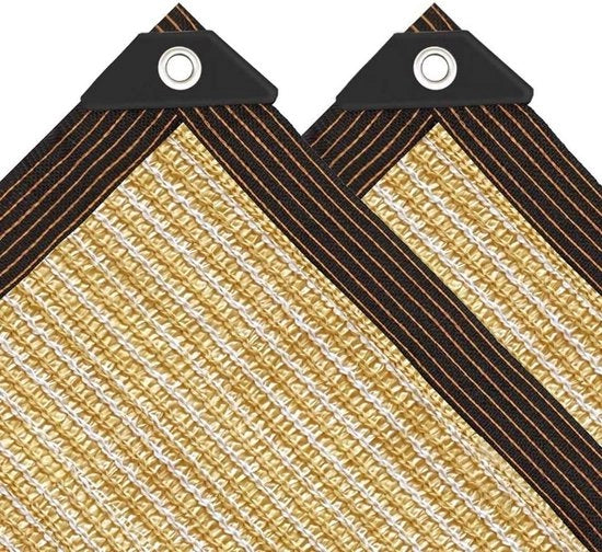 3 x 5 m tenda rettangolare beige per giardino - resistente UV - protezione piante - serra - recintazione cani