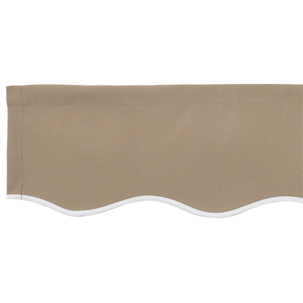 Bordo Tenda per Telaio da 4 m Beige 3.8x0.2 m