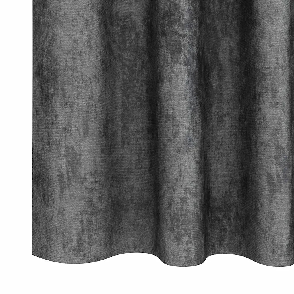Tende in Velluto con tende 2 pz Grigio 245 x 140 cm Velluto