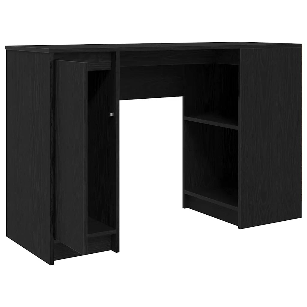 Scrivania Rovere Nera 120x42x76 cm in Legno Multistrato 861815