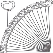 Sostegno per foto 30 pezzi - Supporto per foto metallico - Sostegno per foto a forma di cuore - Decorazione per notizie/huomini casalinghi - Sostegno per foto duraturo/stabile - Ideale per matrimoni - Clip di memoria