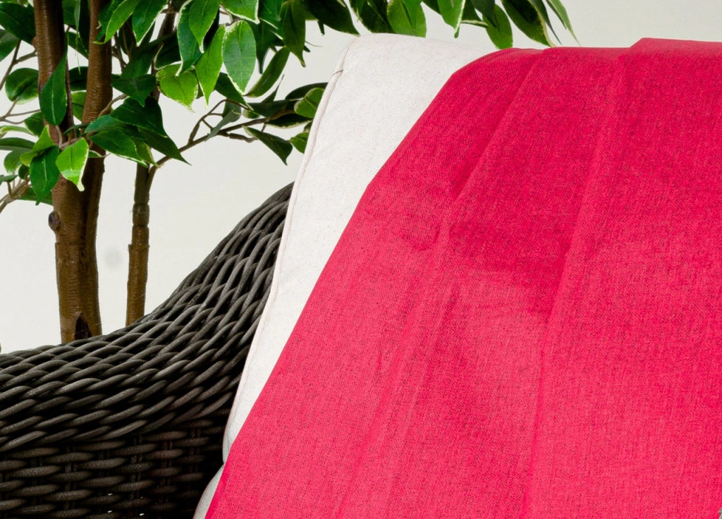 Telo Arredo Granfoulard Copritutto Cotone Made Italy Vari Disegni Arredatutto Copriletto Multiuso - 1 Piazza - Tinta Unita Bordeaux
