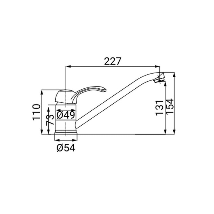 Miscelatore lavello finitura ottone antico - serie Oxford
