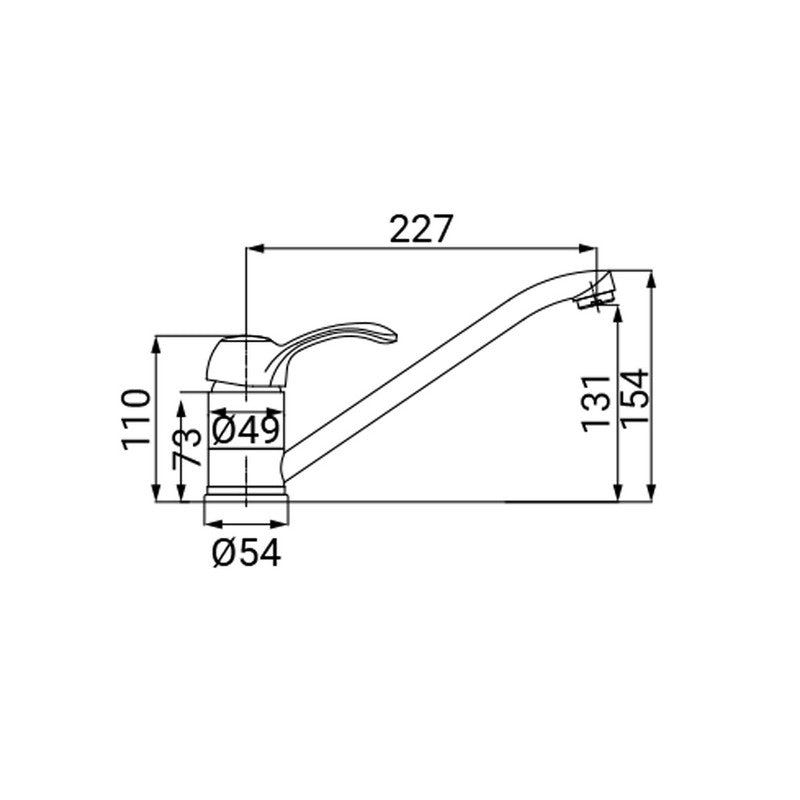 Miscelatore lavello finitura ottone antico - serie Oxford