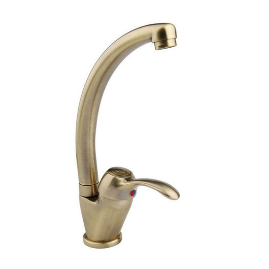 Miscelatore lavello bocca alta finitura ottone antico - serie Oxford