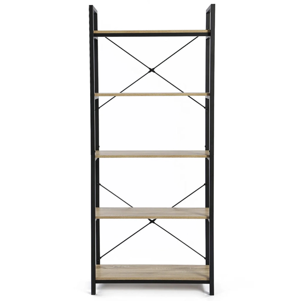 IDMarket - Scaffale DETROIT di design industriale a 5 livelli 170 cm