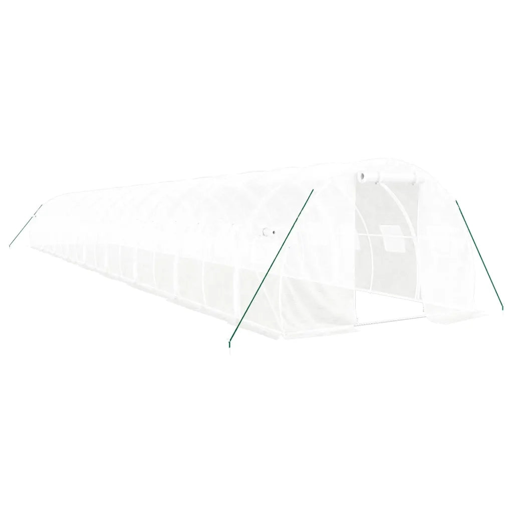 Serra con Telaio in Acciaio Bianco 54 m² 18x3x2 m 3188057