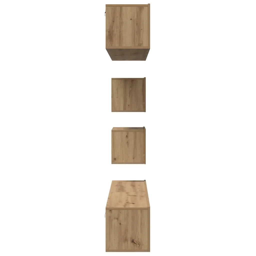 Set mobile TV 6 pcs Rovere artigianale Legno multistrato 3393161