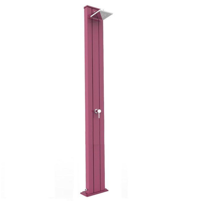 Doccia Tradizionale In Alluminio Spring S In Alluminio Con Miscelatore Colore Fuxia Cv-A205/4003