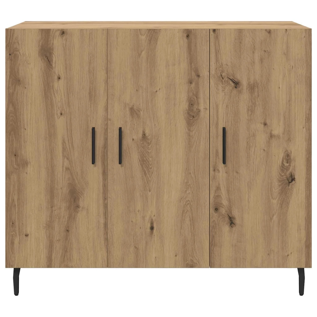 Credenza | Madia | Buffet da pranzo | Armadio da pranzo Rovere artigianale 90 x 34 x 80 cm Legno multistrato