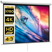 SCHERMO PER PROIETTORE 84" FORMATO 4:3 ANGOLO DI 160° E MONTAGGIO A SOFFITTO O PARETE