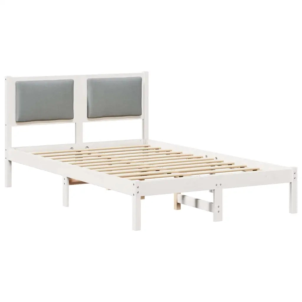 Struttura del letto Grigio chiaro 120 x 200 cm Pino massello 878123