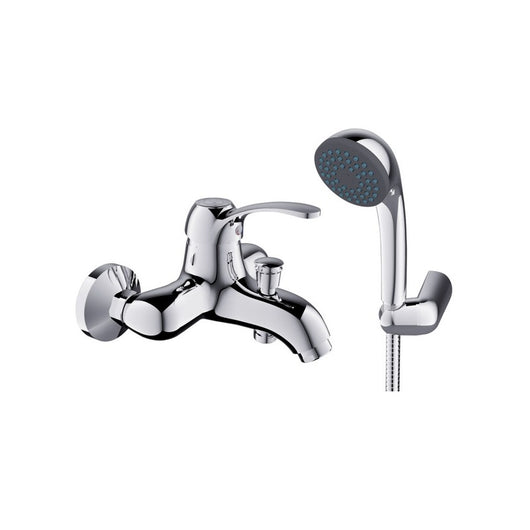 Miscelatore vasca cromato stile vintage con doccetta - serie Oxford