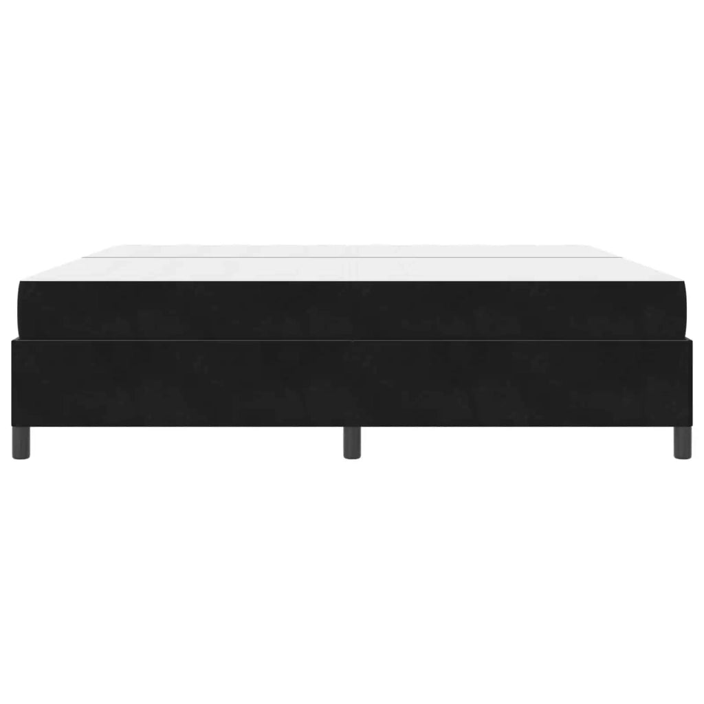 Struttura del letto con materasso Nero 200 x 200 cm Tessuto 3399086