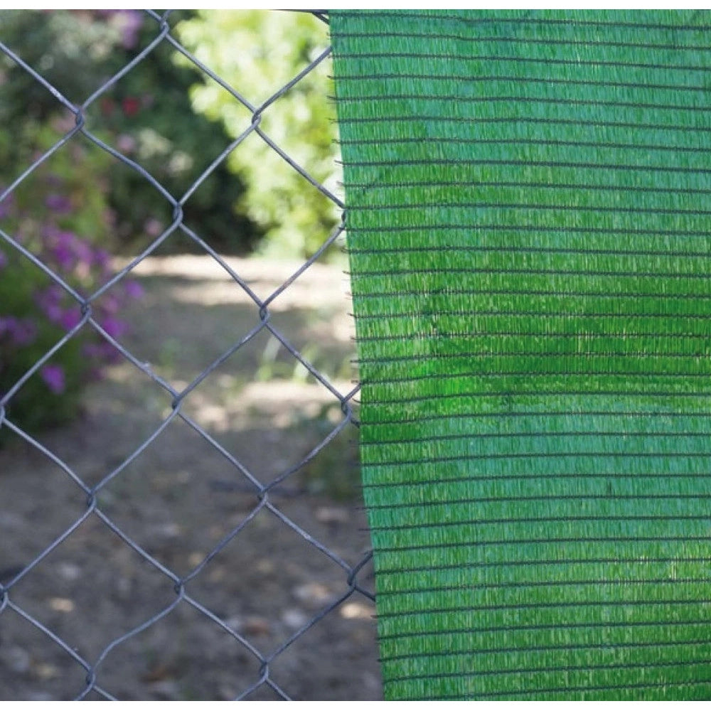 Trade Shop - Rotolo Rete Ombreggiante Verde Fitta 2 X 10 Mt Protezione Giardini Terrazze 017067 -
