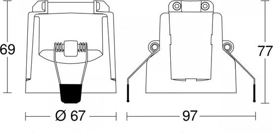 Melder di movimento a parete MD-24 ECO COM1 - bianco (087777)