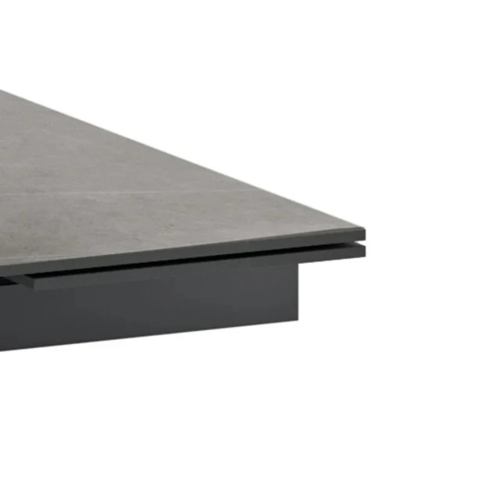 Tavolo da pranzo allungabile in ceramica effetto marmo grigio Caesar 160-240x90 cm fino a 10 posti | Duzzle