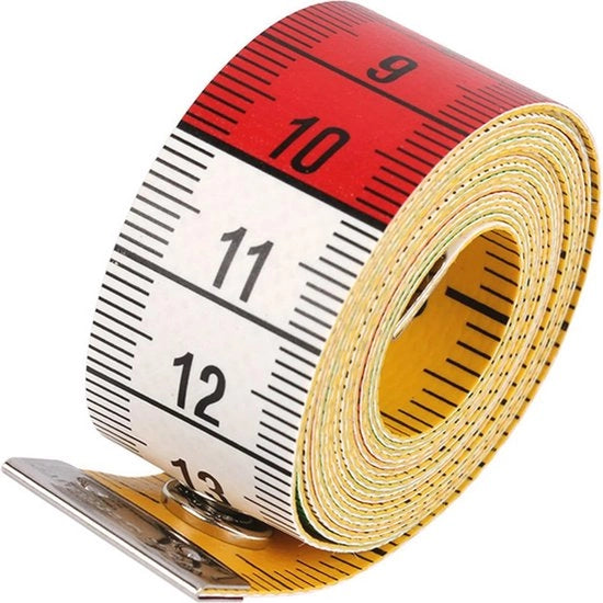 Set da misura da 60 pollici di 2 pezzi di righello intrecciabile a doppia faccia per tessuti, cucito, misure personalizzate e ricamo