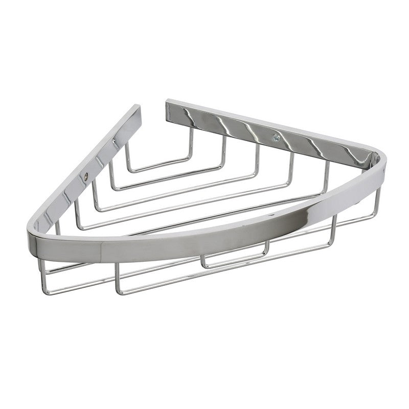 Mensola doccia ad angolo con un ripiano cromata - serie Trend