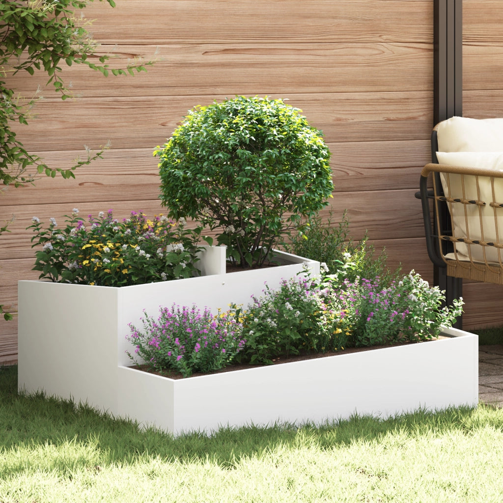 Vasi & Vasi Bianco Plastica Medio Intarsi Decorativi