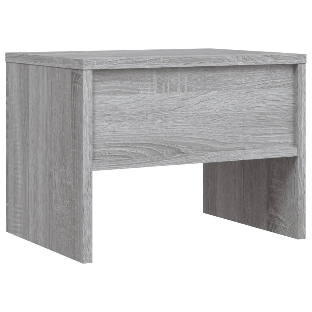 Set di 2 Comodini | Armadio da Notte | Mobiletto da notte Grigio Sonoma 40x30x30 cm in Legno Multistrato