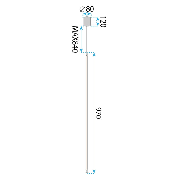 Lampada Da Soffitto Led App1414-c Gold 100cm