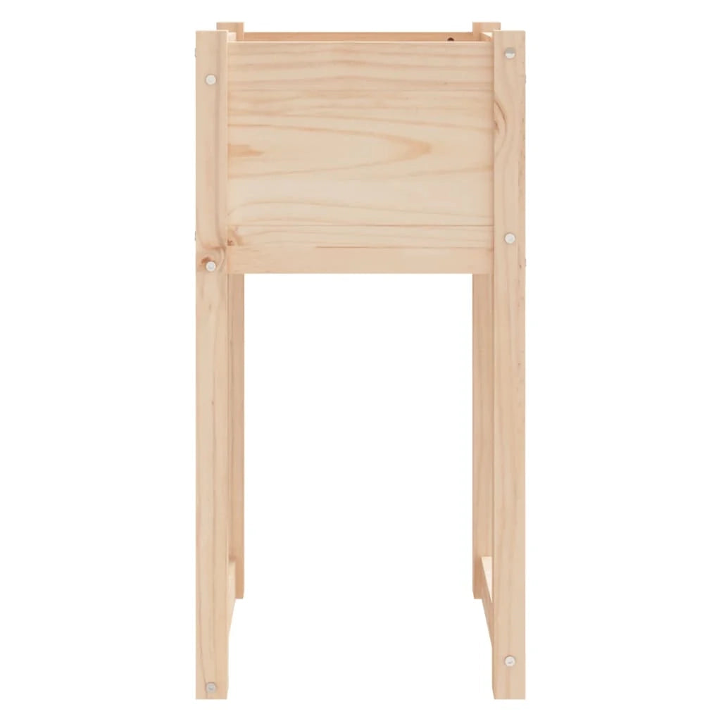 Fioriera rialzata per piante fiori giardino terrazze set da 2 40 x 40 x 81 cm legno massello di pino marrone 02_0038969