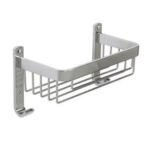 Mensola doccia frontale con un ripiano cromata - serie Trend