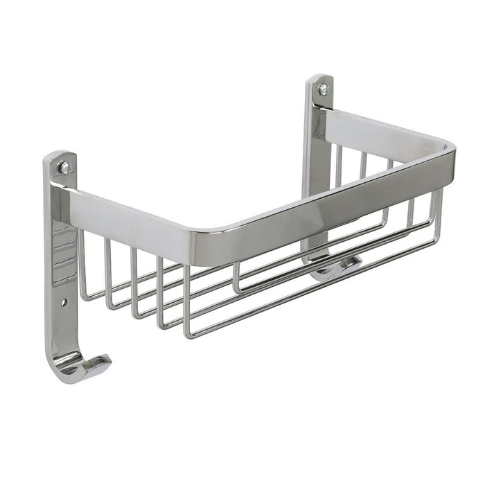 Mensola doccia frontale con un ripiano cromata - serie Trend