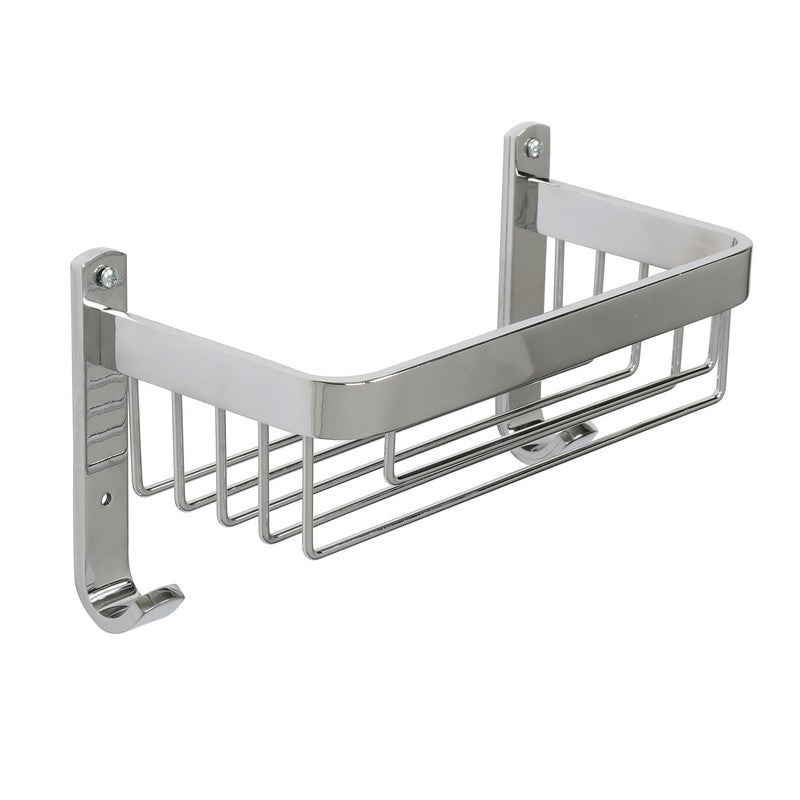 Mensola doccia frontale con un ripiano cromata - serie Trend