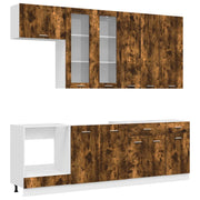 Unità Cucina LYON 8 pcs Rovere Fumo Legno ingegnerizzato 3438215