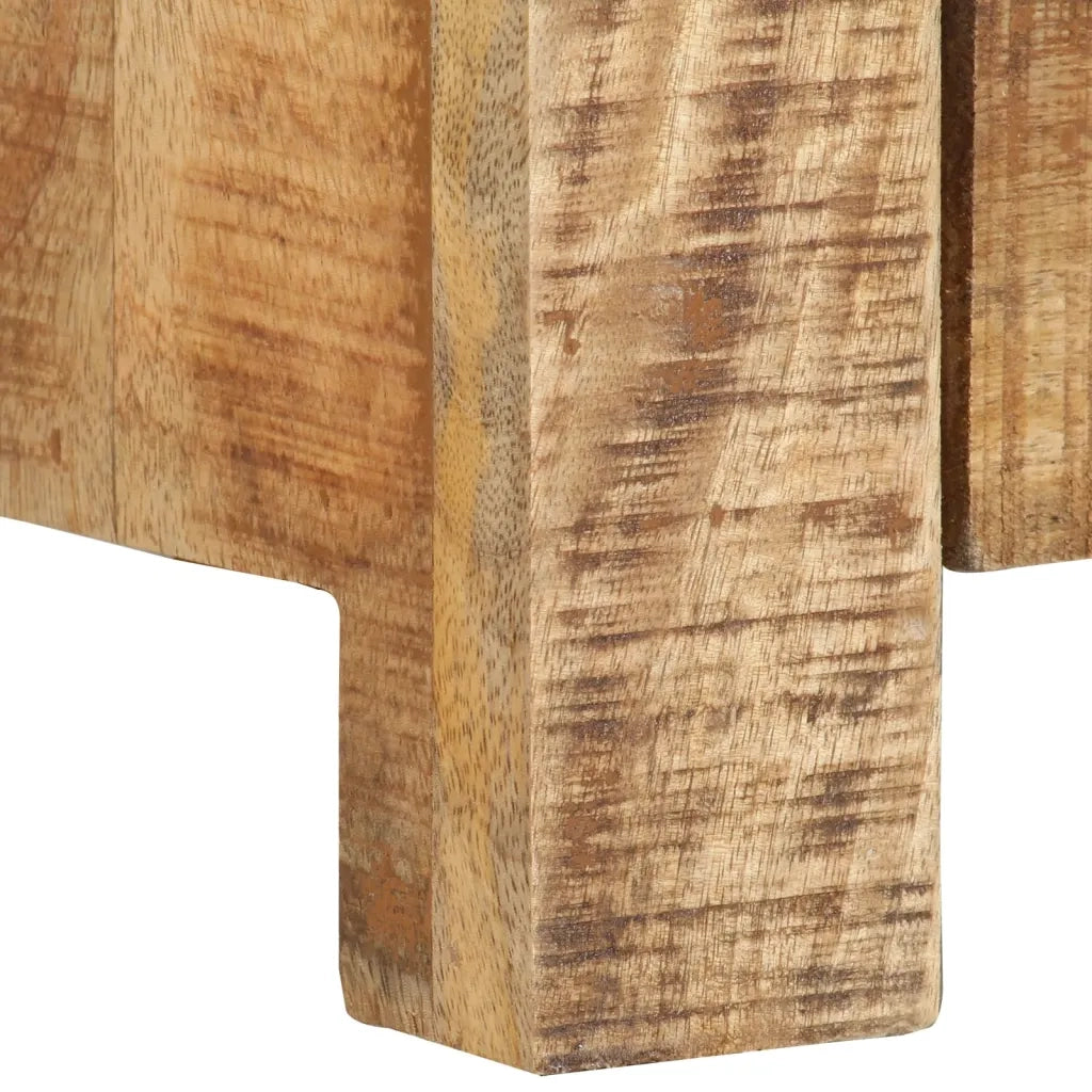 Mobile Porta TV 110x30x40 cm in Legno di Mango Grezzo