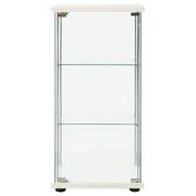 Armadietto Portaoggetti in Vetro Temperato Bianco 322797